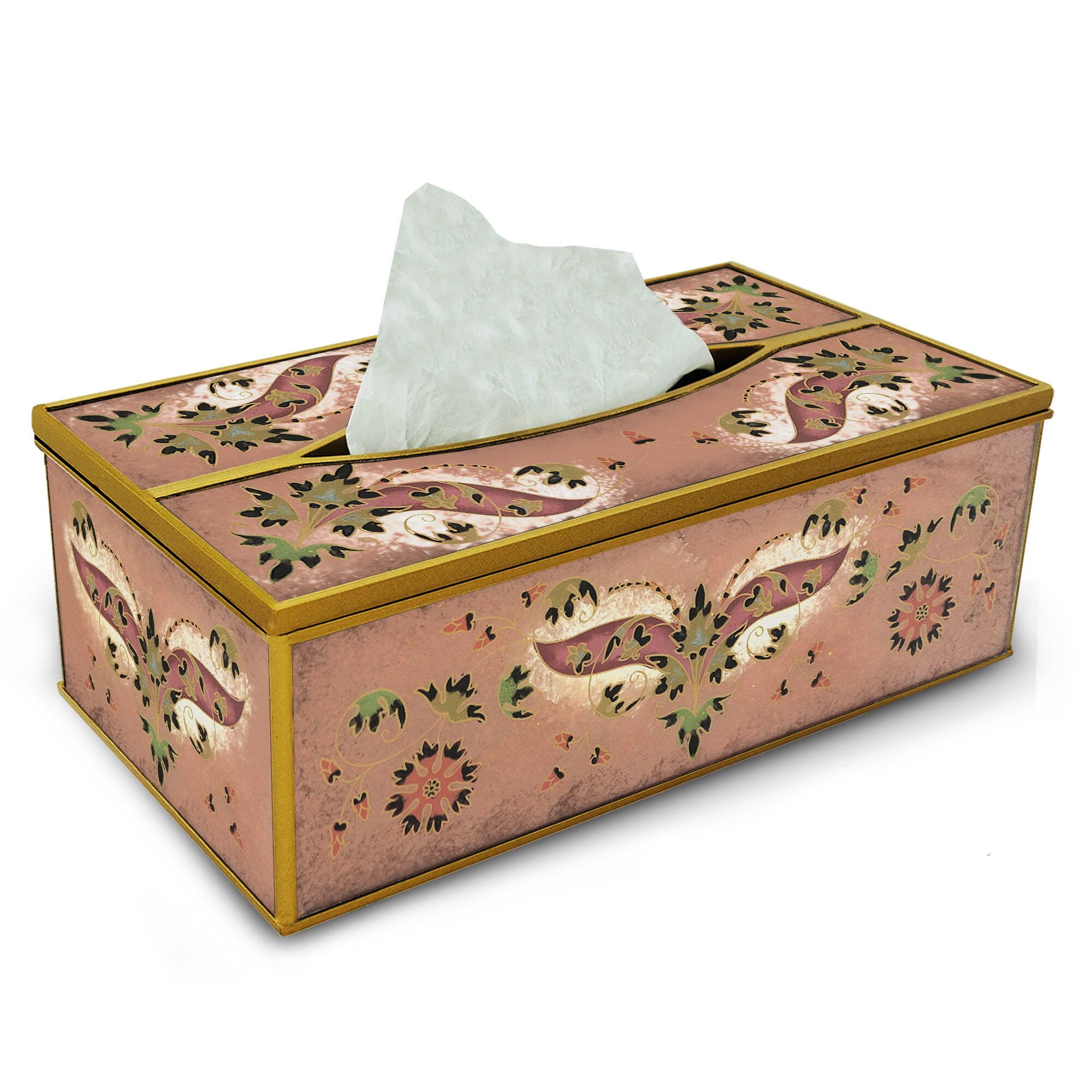 Boite Originale - Inspiration de Marqueterie Syrienne Boîte à Kleenex Pour Salle Bains ou Salon Pein