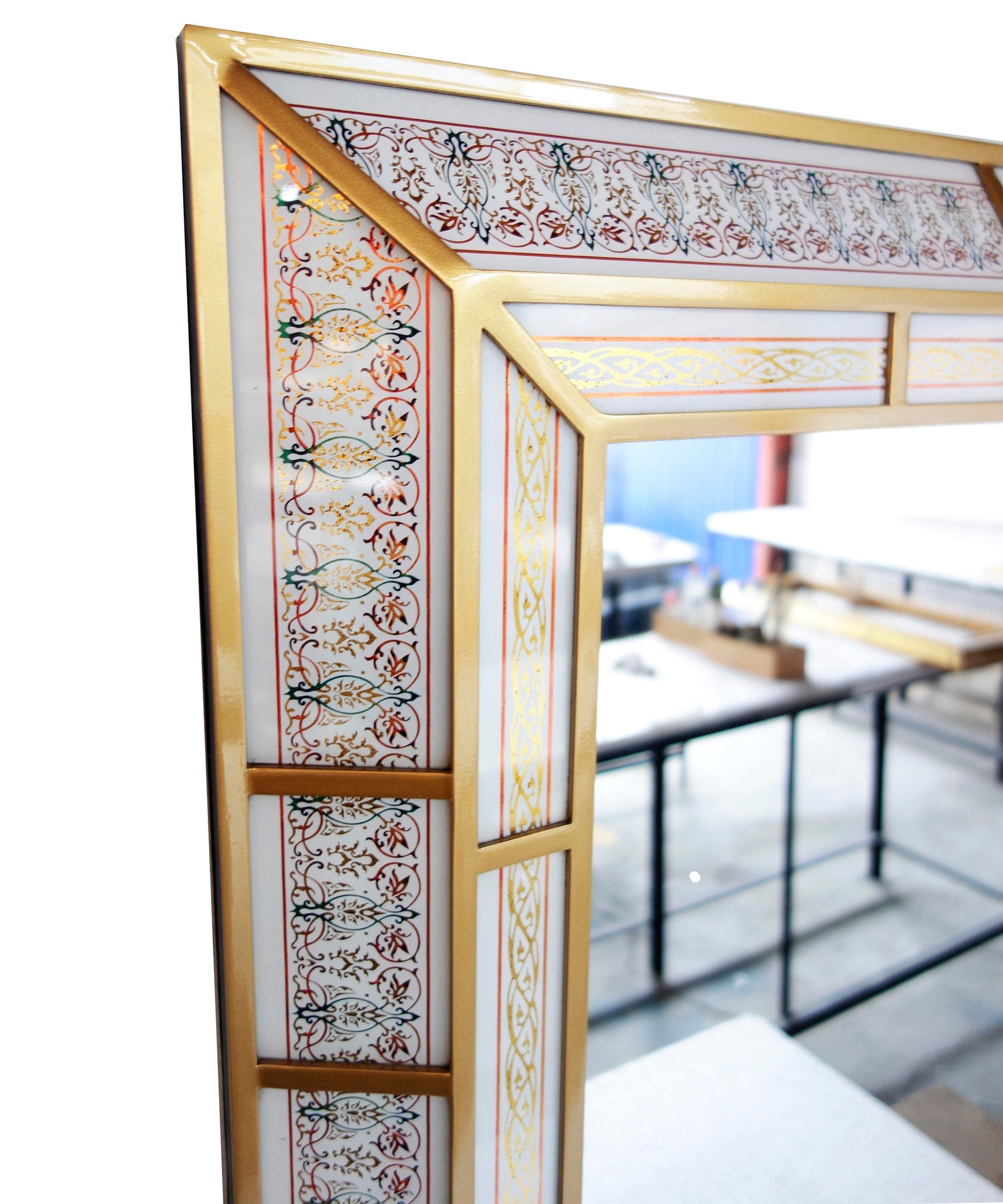 Mirror wall decor Dubai Classic Arabesque Double frame | Etsy