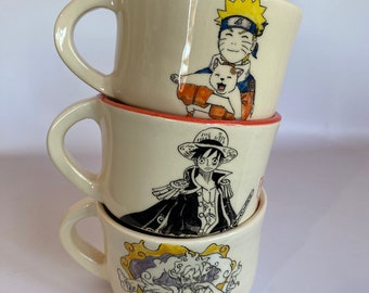 Anime Cup Mug Luffy Naruto