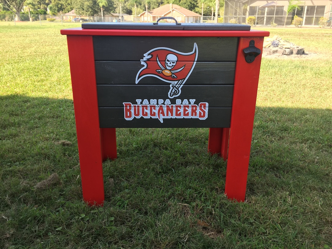 Tampa Bay Buccaneers Wood Cooler Stand Etsy
