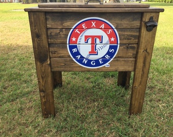 Dark Walnut Wood Cooler Stand/ no shelf