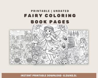 Fairy Coloring Book Pages: Whimsical and Cute Fairy Coloring Pages