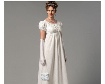 Empire Waisted Regency Dress Clothes Sewing PDF Pattern for - Etsy