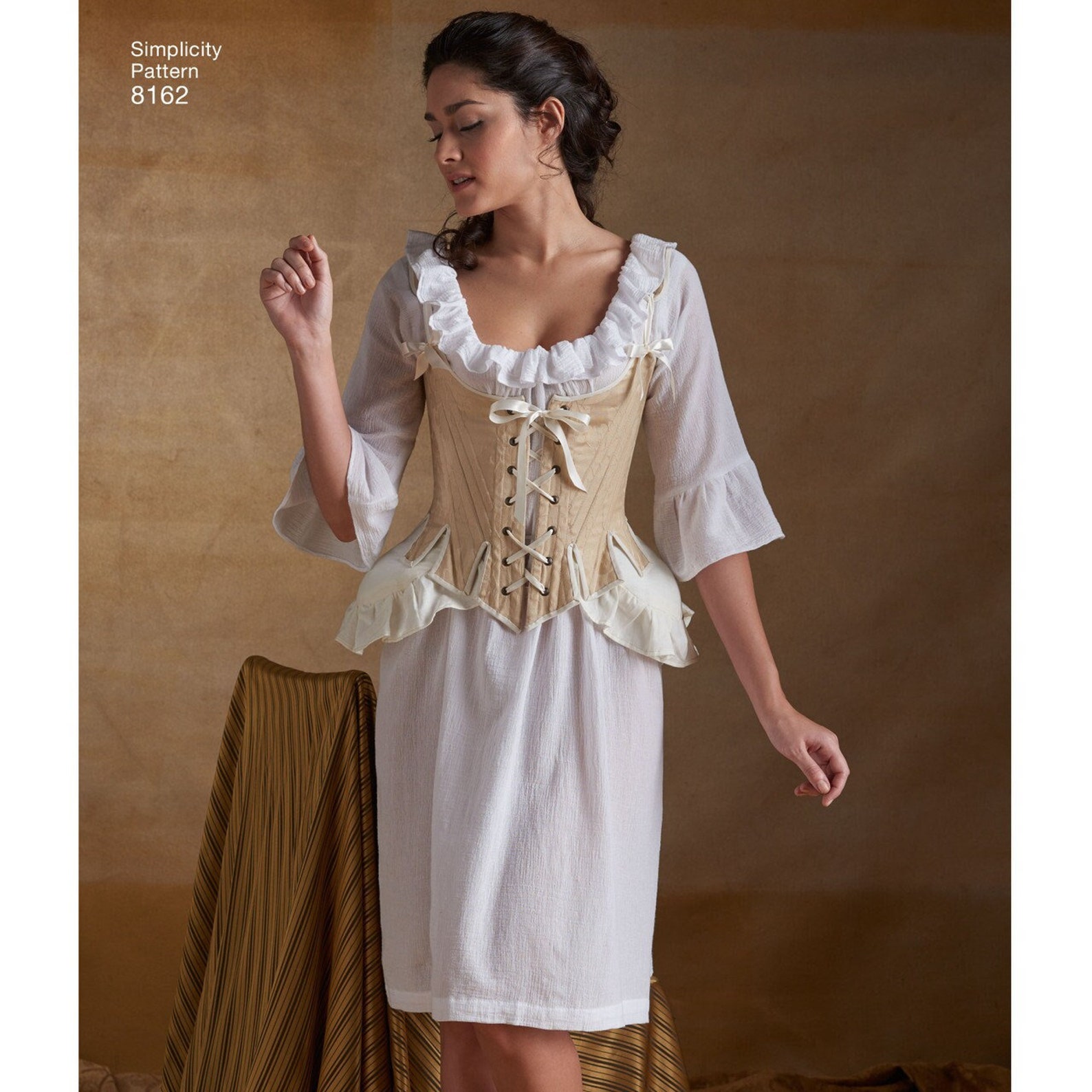 NEW Outlander Highlander Ladies Costume Dress Pattern 8162 Uncut 18th ...