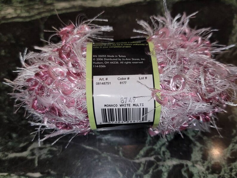 New Joann Sensations Monaco White Multi Yarn 50g 1 Skein Etsy