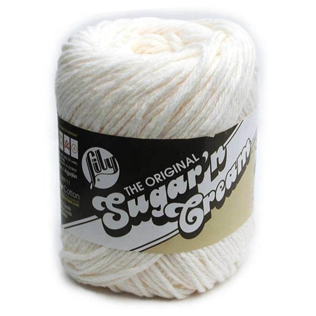 Sugar 'n Cream Cotton Yarn Hot Orange 01628 2.5 Oz AT597 Lot of 2 
