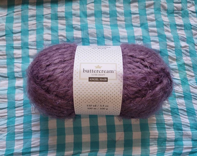 New Buttercream Luxe Craft Angel Hair Yarn 1 Skein Lilac Etsy