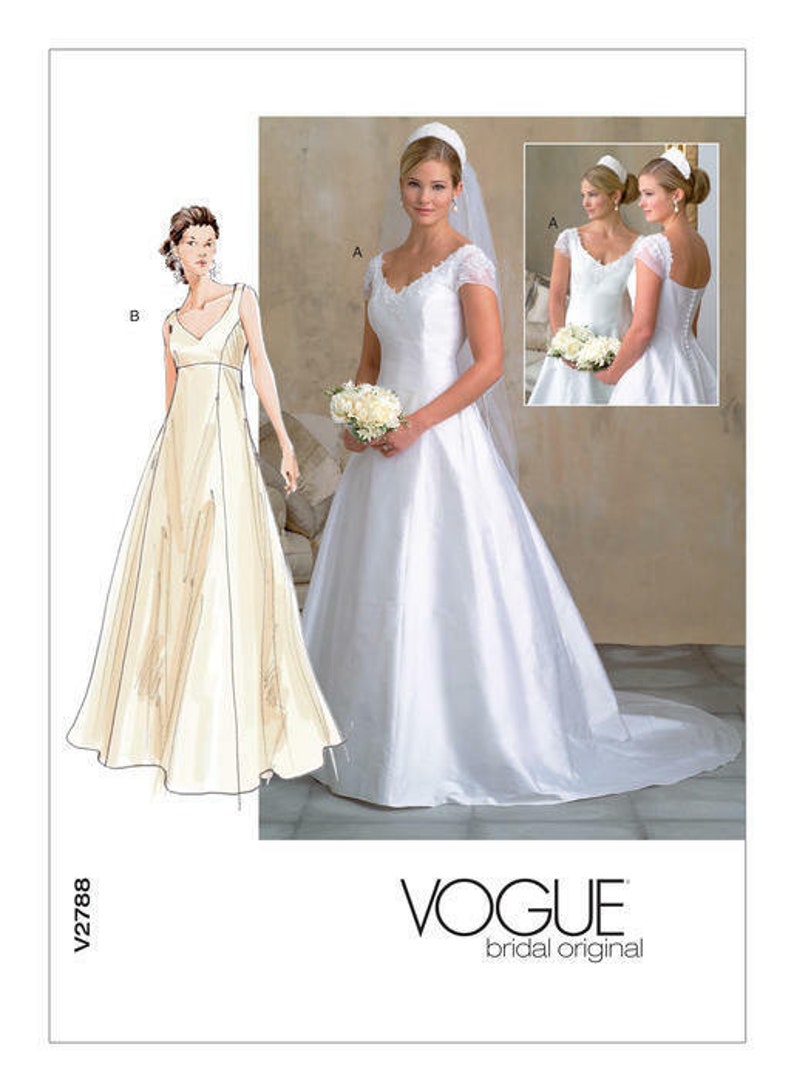 New Vogue V2788 Wedding Dress Pattern UNCUT Formal Evening | Etsy