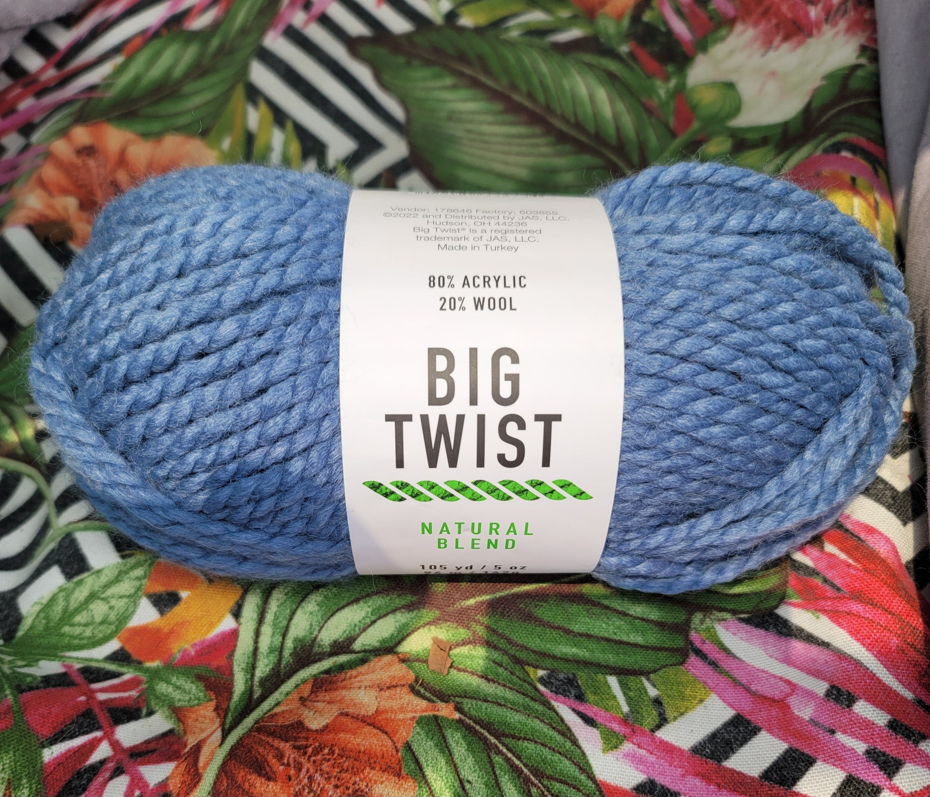 Big Twist 6.5 x 8 Blue Hook Organizer Case - Big Twist Yarn - Yarn & Needlecrafts