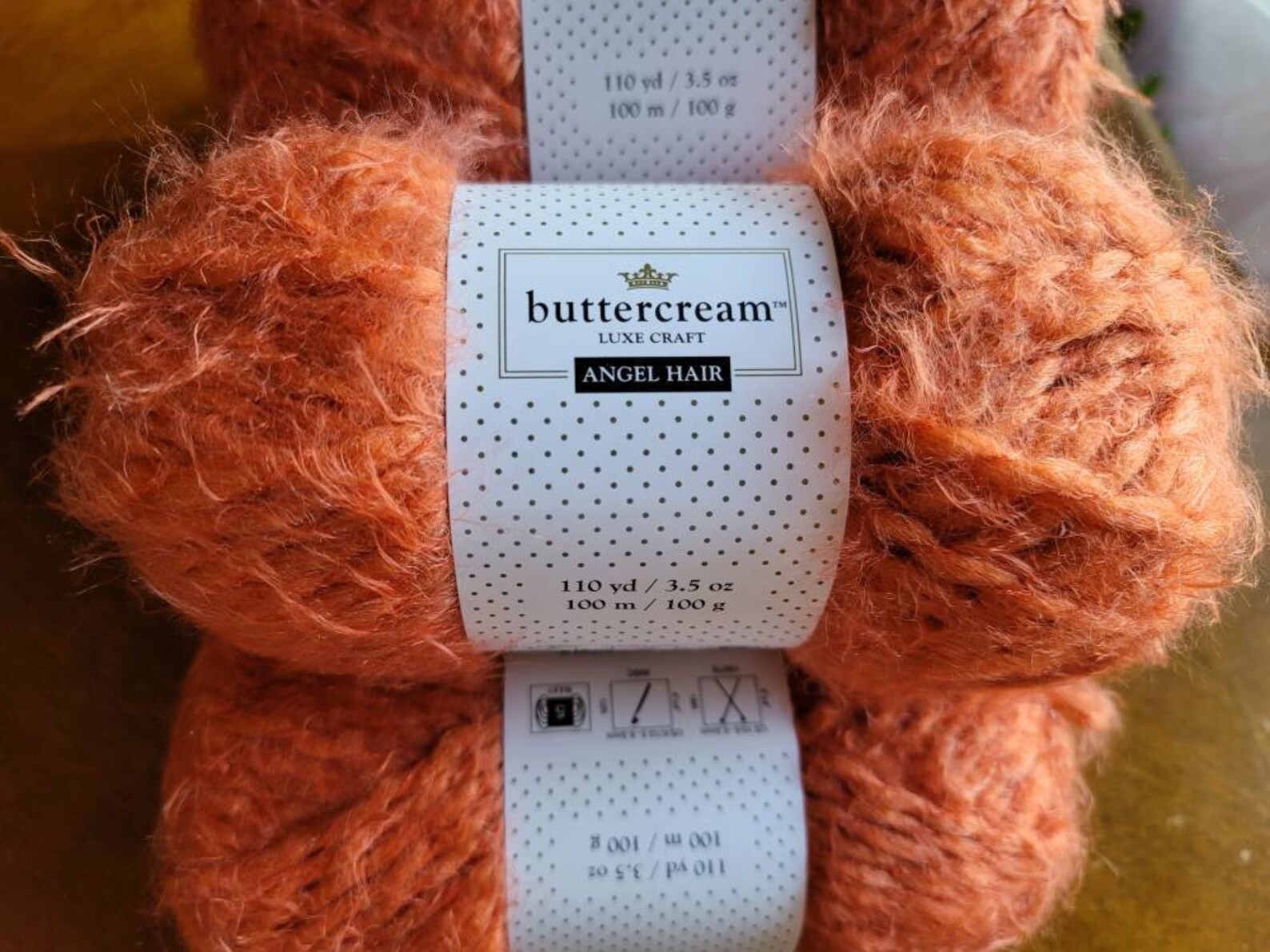 New Buttercream Luxe Craft Angel Hair Yarn 1 skein Pumkin Etsy