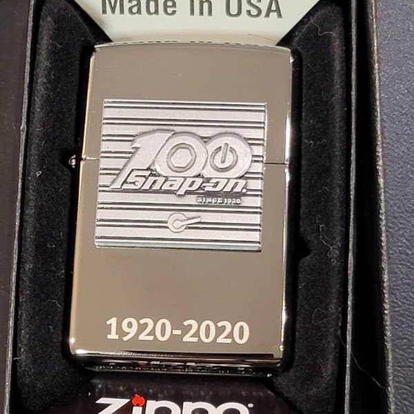 New  100th Anniversary SNAP-ON tools special edition rare collectible gift Zippo© lighter OEM custome chrome part snpa1550
