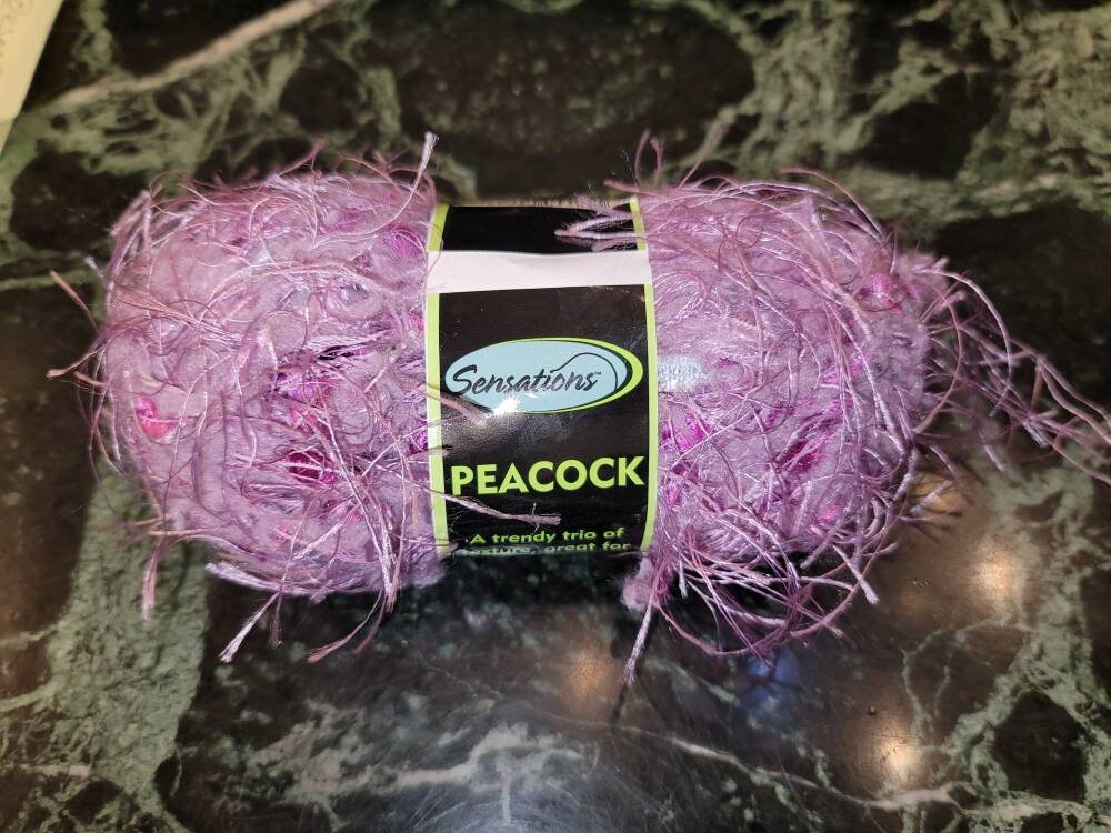 New Joann Sensations Peacock Yarn 50g 1 Skein Lavender Etsy
