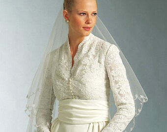 New Vogue V2979 Grace Kelly Kate Middleton Wedding Dress Pattern UNCUT Formal Evening Empire Bridal Gown sizes choose 6-22