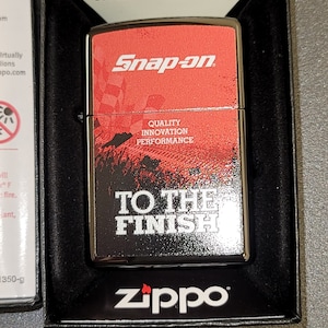Nuovi strumenti SNAP-ON 2021 edizione speciale To The Finish regalo da collezione Accendino Zippo© antivento