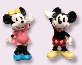 Vintage Walt Disney Rubber Figurine Lot, Collectible Disney