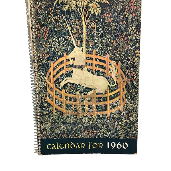 The Metropolitan Museum of Art Calendar for 1960 "A Cloisters Bestiary" Presented by Richard H. Randall