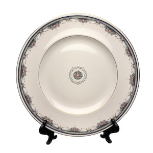 1986 Fine Bone China Royal Doulton 10.5&quot; Dinner Plate &quot;Albany&quot; Floral Gold Accent - England