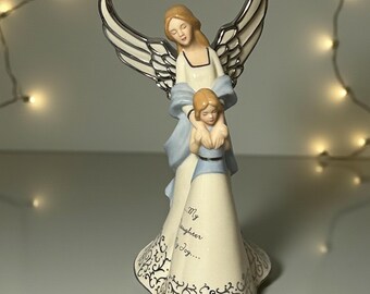 Bradford Exchange "My Granddaughter My Most Precious Gift" Heirloom Porcelain Musical Angel Figurine - View #8