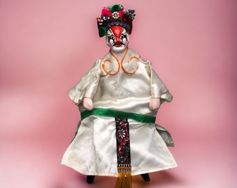 Antique Chinese Handmade Peking Opera Theatre Puppet Chaozhou Doll Qing ...