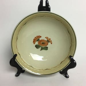 3 Dessert Bowls Royal Copenhagen MORGENFRUE Orange Zinnia Pattern Beehive Mark