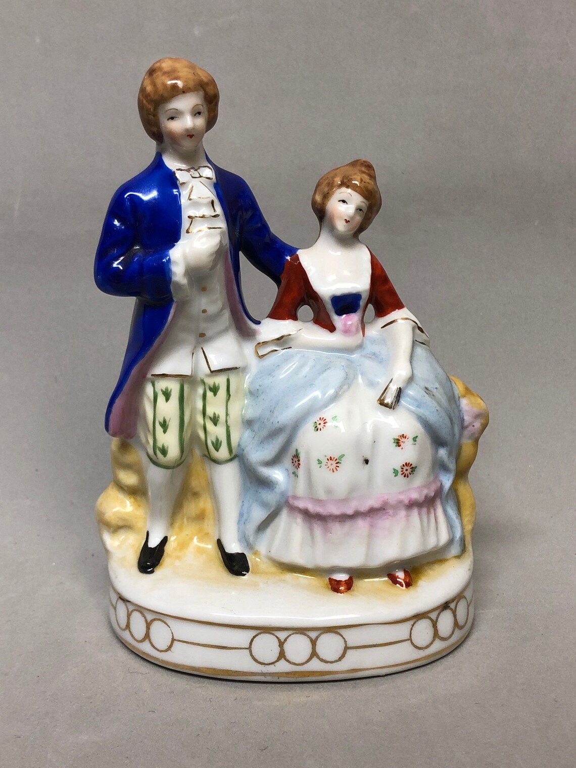 Set of 2 Figurines Maruyama Made in Occupied Japan Colonial Etsy