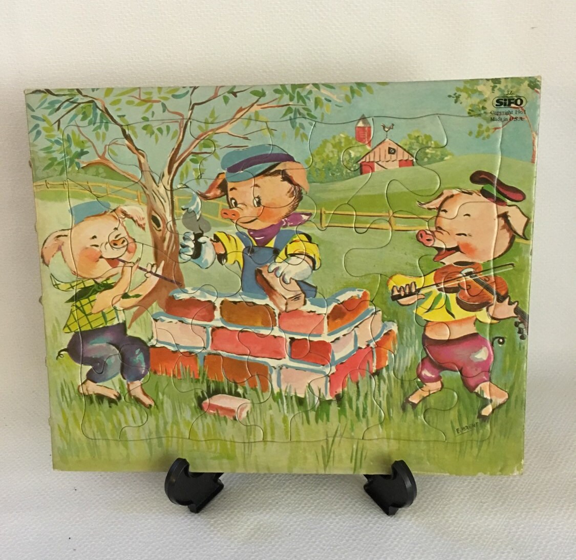 Lot of 3 Vintage Sifo Puzzle Nursery Rhyme Puzzle Children Etsy