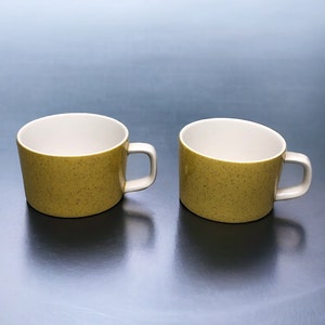 Set of 2 Coffee Cups Mikasa Mediterrania Empire Gold #4994 Vintage Japan 1960’s