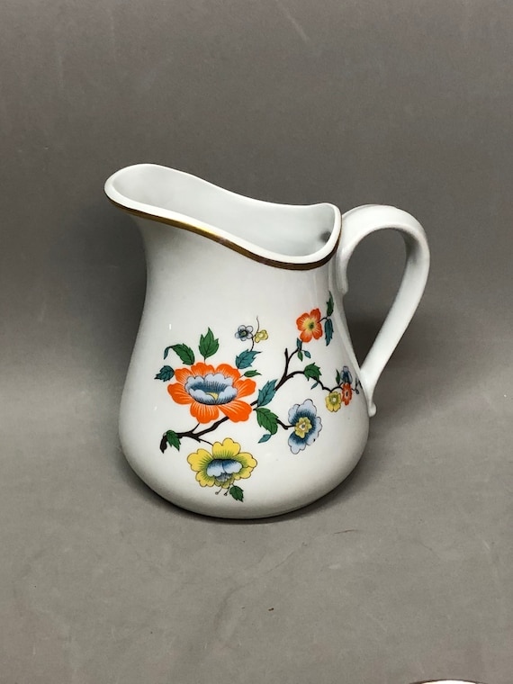 Williams Sonoma Grande Cuisine Creamer Pitcher Floral Design Etsy