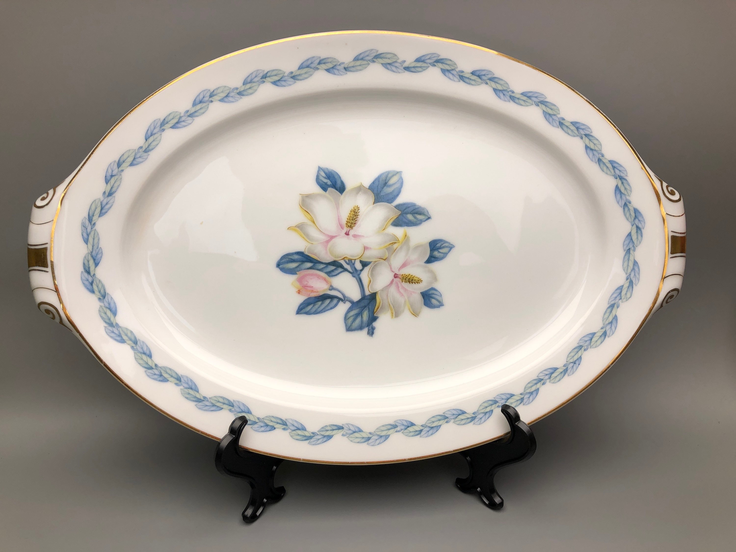 Set of 3 NARUMI CHINA Oval Serving Trays Dishes Magnolia Etsy