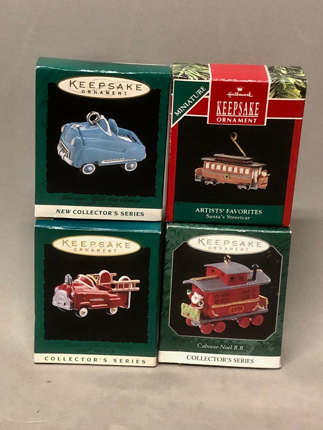 Lot of 4 Hallmark Keepsake Miniature Vehicles Ornaments With Etsy