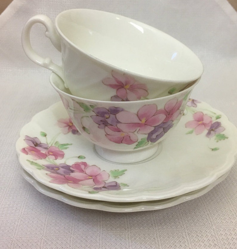 Set of 2 Noritake Tea Cup and Saucer Set studio Etsy