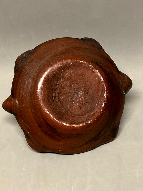 Red Clay Navajo Turtle Pot Folk Art Terra Cotta Bud Vases