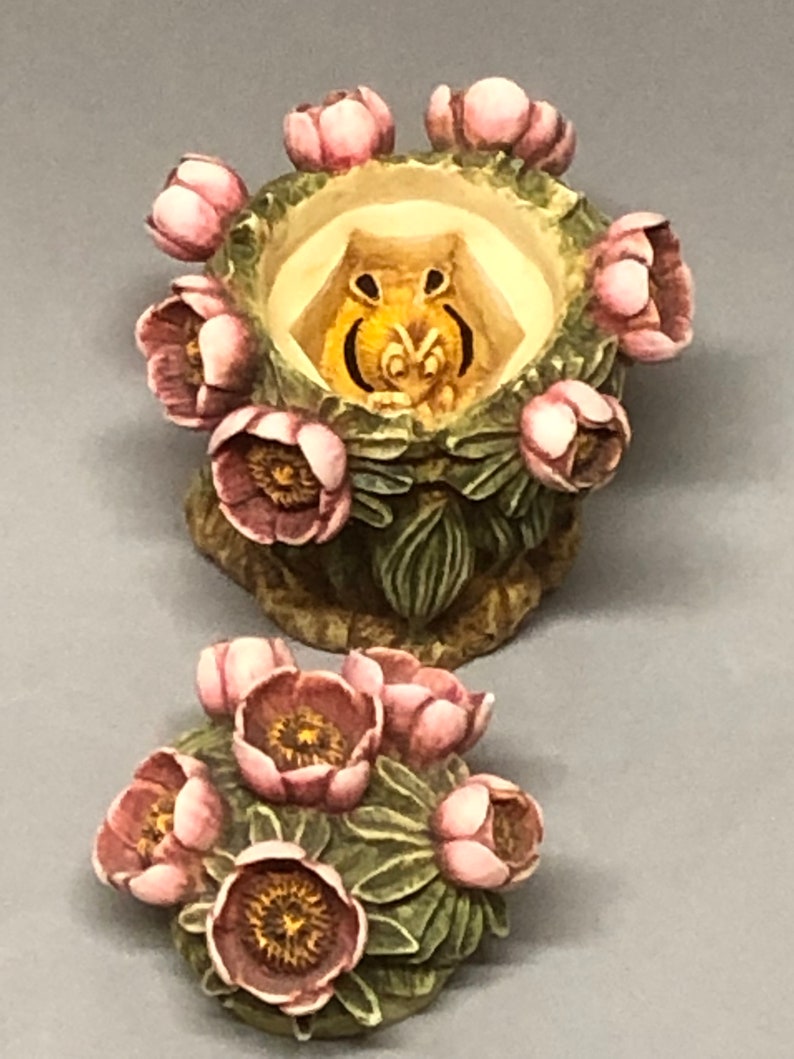 2 HARMONY KINGDOM Lord Byrons Garden 1998 Peony and Sunflower Etsy