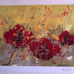Park West Dominic Pangborn &quot;Budding Hearts&quot; Seriolithograph  16&quot;x20&quot;, Signed with COA- Unframed