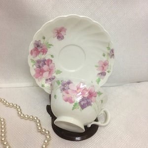 Set of 2 Noritake Tea Cup and Saucer Set &quot;Studio Collection&quot; Floral - Japan