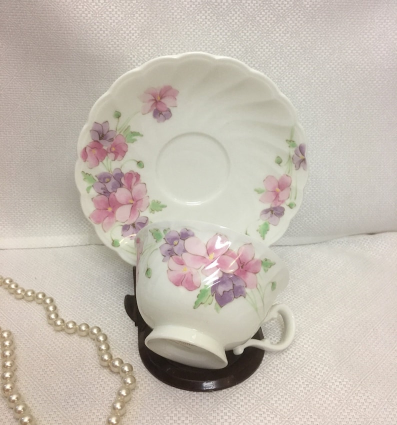 Set of 2 Noritake Tea Cup and Saucer Set studio Etsy