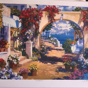 Julian Askins Hand Signed and Numbered Limited Edition Serigraph 18&quot;x14&quot;