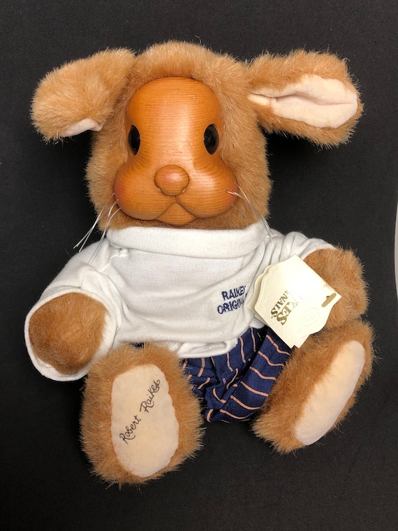 1990 Raikes Originals Collectible Bunny Rabbit Plush Doll