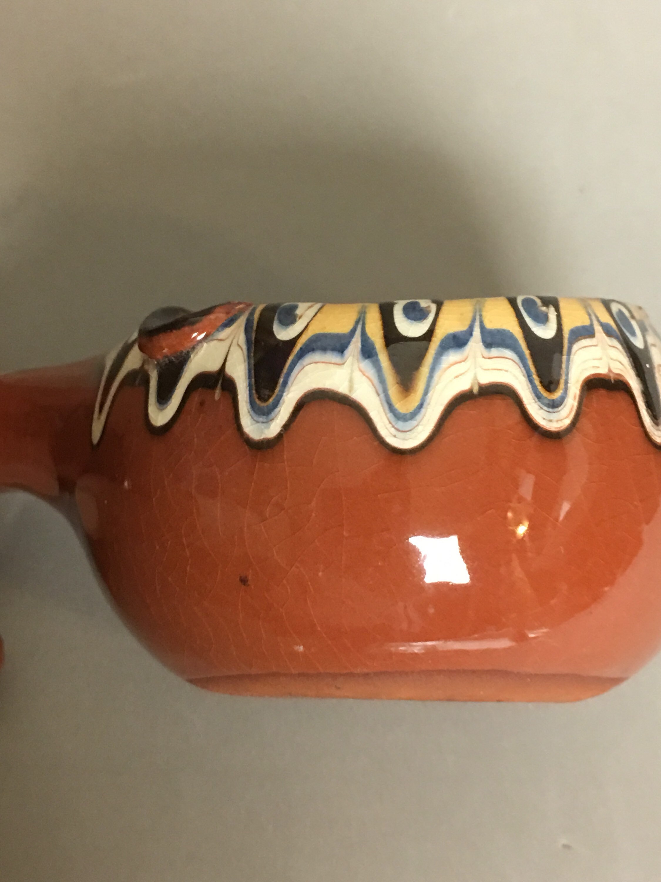 Vintage BULGARIAN Art Pottery Red Clay Ashtray Gourd Shape Etsy