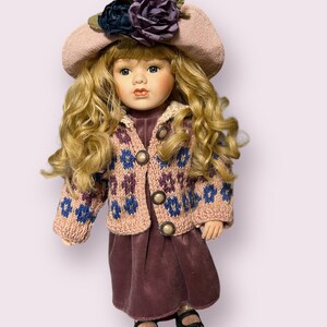 1998 Yesterdays Child ELIZABETH 16&quot; Porcelain Doll, Limited Ed. Numbered w/ Stand