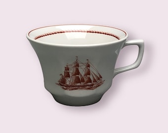 Wedgwood Flying Cloud 1851 Teacup Sailing Ship Rust Clipper Nautical