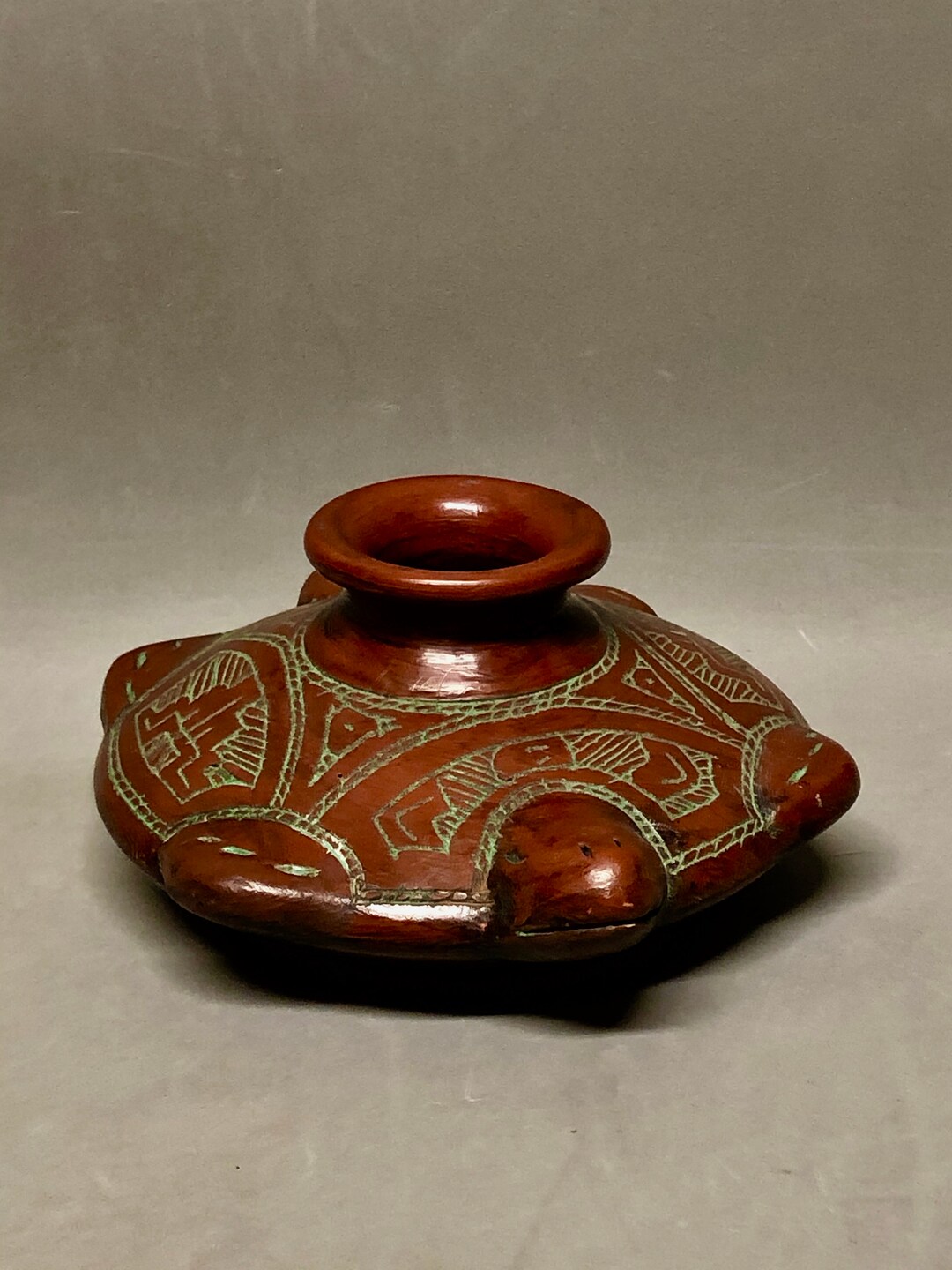 骨董 木米造 花瓶 鶴首 赤絵 花入 茶道具 茶道 陶器 木箱 il_1080xN.2134343768_ll59.jpg