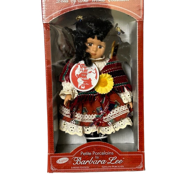 Barbara Lee Dolls of the World "Mexico" Limited Edition Petite Porcelains in Original box