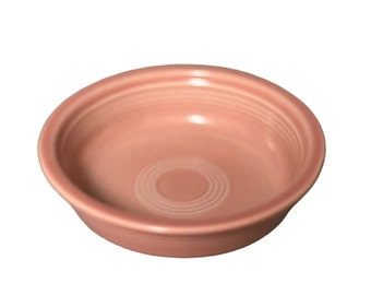 Fiesta Rose 7&quot; Soup Cereal Bowl  (Introduced in 1986) by HOMER LAUGHLIN Discontinued Stoneware Mid Century Modern, Collectible, Hlc Usa