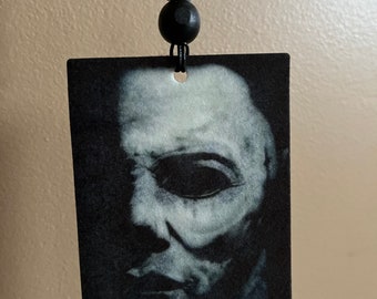 Michael Myers Air Freshener: Spooky Halloween Car Accessory