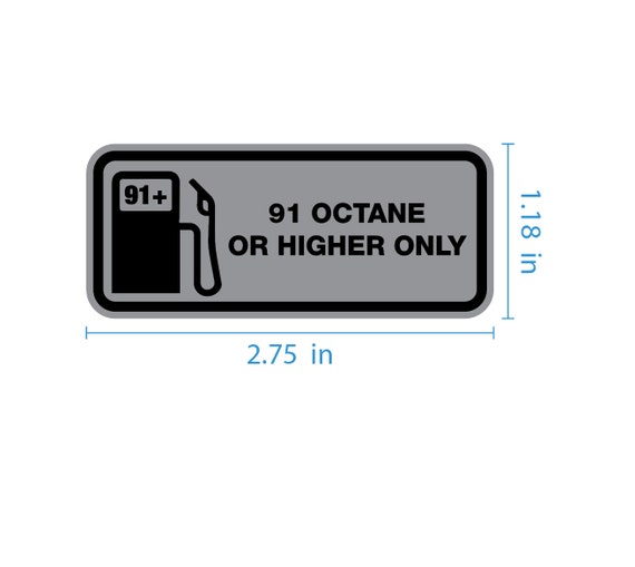 91 Octane Fuel Sticker | Etsy