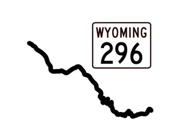 Chief Joseph Scenic Byway w/ Emblem (WY-296) Decal Sticker