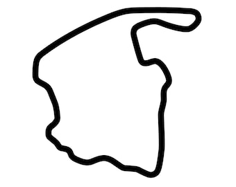 Virginia International Raceway - North Course Decal Sticker