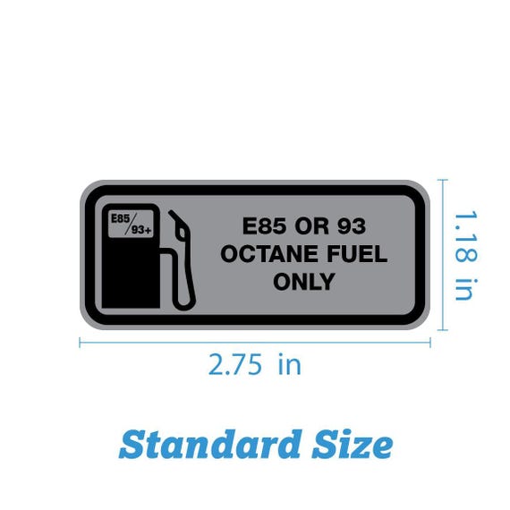 E85 or 93 Octane Fuel Sticker - Etsy