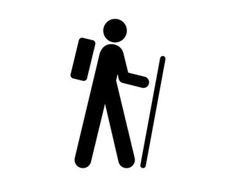 Hiking Decal Sticker